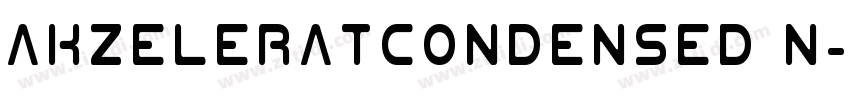 AkzeleratCondensed N字体转换